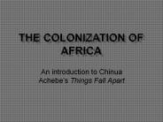 The Colonization of Africa