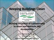 Keeping Buildings Clean