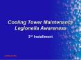 Cooling Tower Maintenance Legionella Awareness PowerPoint PPT Presentation