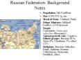 Russian Federation: Background Notes PowerPoint PPT Presentation