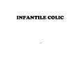 INFANTILE COLIC PowerPoint PPT Presentation