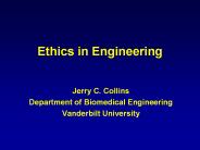 Ethics in Engineering