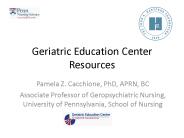 Geriatric Education Center Resources