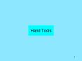 Hand Tools PowerPoint PPT Presentation