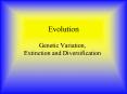 Evolution PowerPoint PPT Presentation