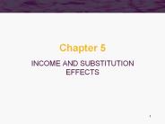 INCOME AND SUBSTITUTION EFFECTS