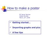 How to make a poster