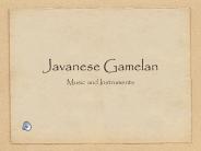 Javanese Gamelan