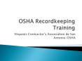 OSHA Recordkeeping Training PowerPoint PPT Presentation
