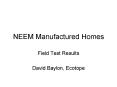 NEEM Manufactured Homes PowerPoint PPT Presentation