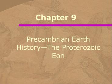 Precambrian Earth History