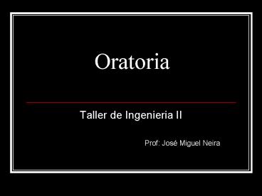 Oratoria
