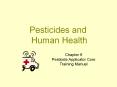 Pesticides and Human Health PowerPoint PPT Presentation