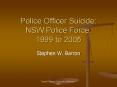 Police Officer Suicide: NSW Police Force. 1999 to 2005 PowerPoint PPT Presentation