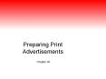 Preparing Print Advertisements PowerPoint PPT Presentation