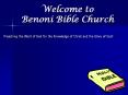 Welcome to Benoni Bible Church PowerPoint PPT Presentation