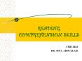 READING COMPREHENSION SKILLS PowerPoint PPT Presentation