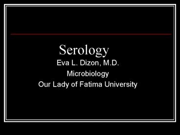 Serology