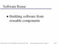 Software Reuse PowerPoint PPT Presentation