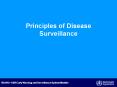 Principles of Disease Surveillance PowerPoint PPT Presentation
