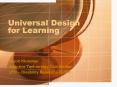 Universal Design for Learning PowerPoint PPT Presentation
