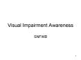 Visual Impairment Awareness PowerPoint PPT Presentation