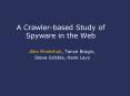A Crawler-based Study of Spyware in the Web PowerPoint PPT Presentation