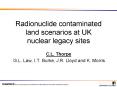 Radionuclide contaminated land scenarios at UK nuclear legacy sites PowerPoint PPT Presentation