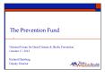 The Prevention Fund PowerPoint PPT Presentation