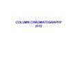 COLUMN CHROMATOGRAPHY PowerPoint PPT Presentation
