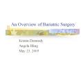 An Overview of Bariatric Surgery PowerPoint PPT Presentation