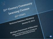 21st Century Community Learning Centers (21st CCLC)