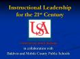 Instructional Leadership for the 21st Century PowerPoint PPT Presentation