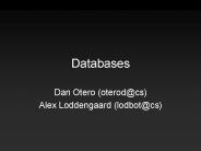 Databases