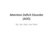 Attention Deficit Disorder (ADD)
