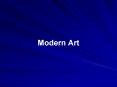Modern Art PowerPoint PPT Presentation