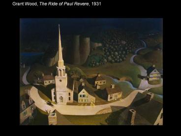 Grant Wood, The Ride of Paul Revere, 1931