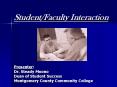 Student/Faculty Interaction PowerPoint PPT Presentation