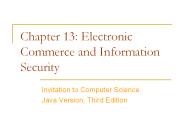 Chapter 13: Electronic Commerce and Information Security