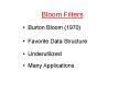 Bloom Filters PowerPoint PPT Presentation