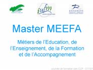 Master MEEFA   IUFM Centre Val de Loire 