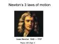 Newton PowerPoint PPT Presentation