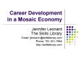 Career Development in a Mosaic Economy PowerPoint PPT Presentation