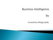 Business Intelligence  by