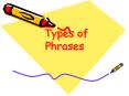 Types of Phrases PowerPoint PPT Presentation