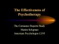 The Effectiveness of Psychotherapy PowerPoint PPT Presentation