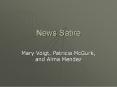 News Satire PowerPoint PPT Presentation