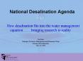 National Desalination Agenda PowerPoint PPT Presentation