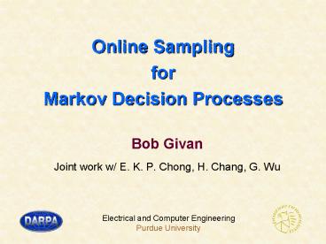 Online Sampling for Markov Decision Processes