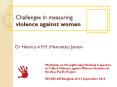 Challenges in measuring  violence against women PowerPoint PPT Presentation